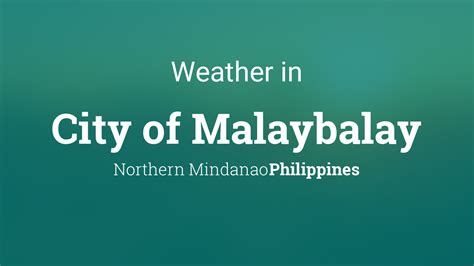 malaybalay weather